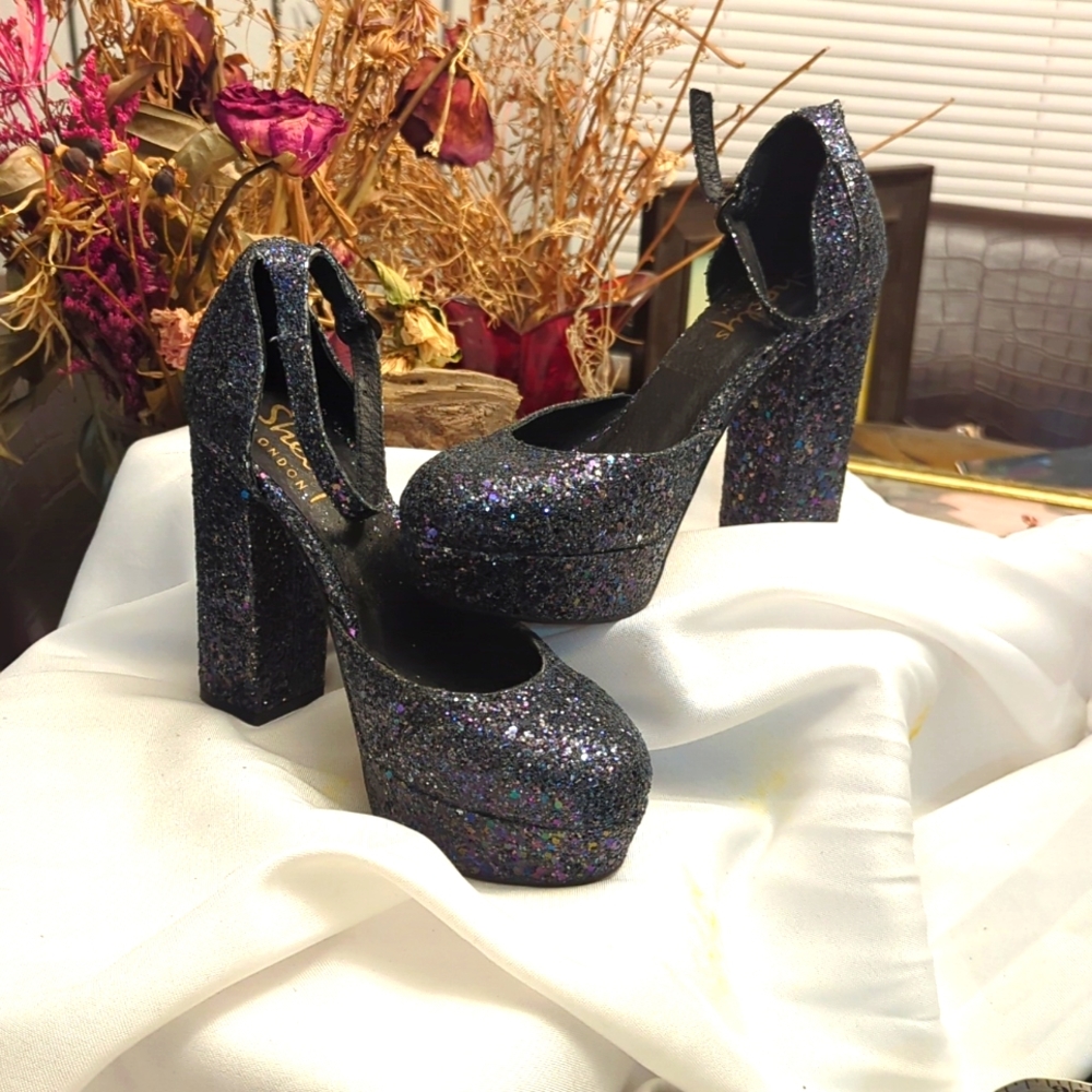 Shellys London Blue Purple sparkle